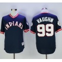 Indians #99 Ricky Vaughn Navy Blue 1976 Turn Back The Clock Stitched Jersey