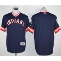 Indians Blank Navy Blue 1976 Turn Back The Clock Stitched Jersey