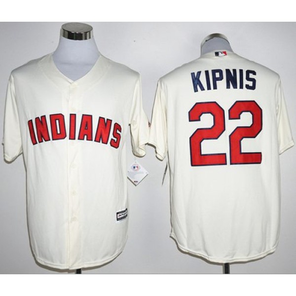 Indians #22 Jason Kipnis Cream New Cool Base Stitched Jersey