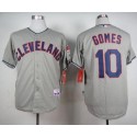 Indians #10 Yan Gomes Grey Cool Base Stitched Jersey