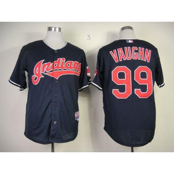 Indians #99 Ricky Vaughn Navy Blue Cool Base Stitched Jersey