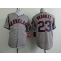 Indians #23 Michael Brantley Grey Cool Base Stitched Jersey
