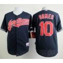 Indians #10 Yan Gomes Navy Blue Cool Base Stitched Jersey