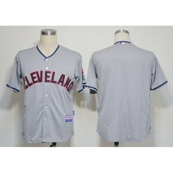 Indians Blank Grey Cool Base Stitched Jersey