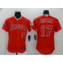Los Angeles Angels #17 Shohei Ohtani Red Flex Base Stitched Jersey