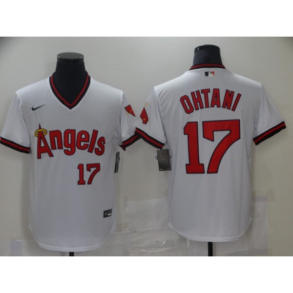 Los Angeles Angels #17 Shohei Ohtani White Cool Base Stitched Baseball Jersey
