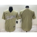 Los Angeles Dodgers Blank Cream Cool Base Stitched Jersey