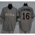 Marlins #16 Jose Fernandez Grey New Cool Base Stitched Jersey