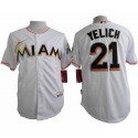 Marlins #21 Christian Yelich White Cool Base Stitched Jersey