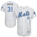 Mets #31 Mike Piazza White(Blue Strip) Flexbase Authentic Collection 2016 Father's Day Stitched Jersey