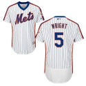 Mets #5 David Wright White(Blue Strip) Flexbase Authentic Collection Alternate Stitched Jersey