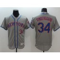 Mets #34 Noah Syndergaard Grey Flexbase Authentic Collection Stitched Jersey