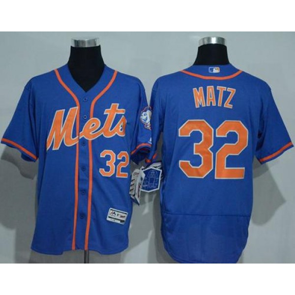 Mets #32 Steven Matz Blue Flexbase Authentic Collection Stitched Jersey