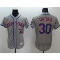 Mets #30 Michael Conforto Grey Flexbase Authentic Collection Stitched Jersey