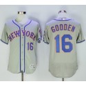 Mets #16 Dwight Gooden Grey Flexbase Authentic Collection Stitched Jersey