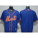 Mets Blank Blue New Cool Base Alternate Home Stitched Jersey