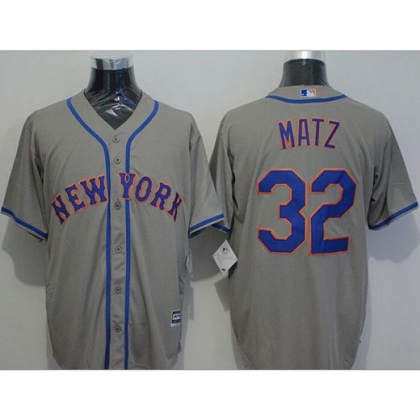 Mets #32 Steven Matz Grey New Cool Base Stitched Jersey