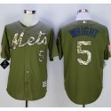Mets #5 David Wright Green Camo New Cool Base Stitched Jersey