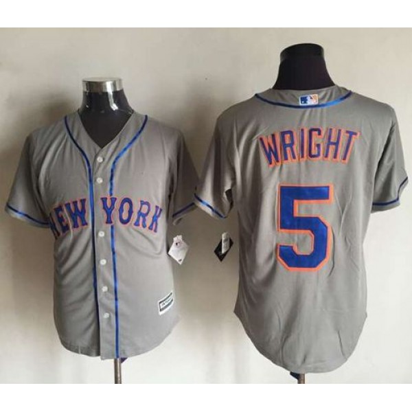 Mets #5 David Wright New Grey Cool Base Stitched Jersey