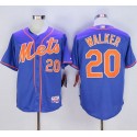 Mets #20 Neil Walker Blue Alternate Home Cool Base Stitched Jersey