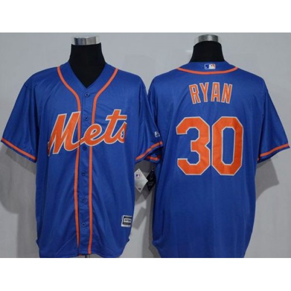 Mets #30 Nolan Ryan Blue New Cool Base Alternate Home Stitched Jersey
