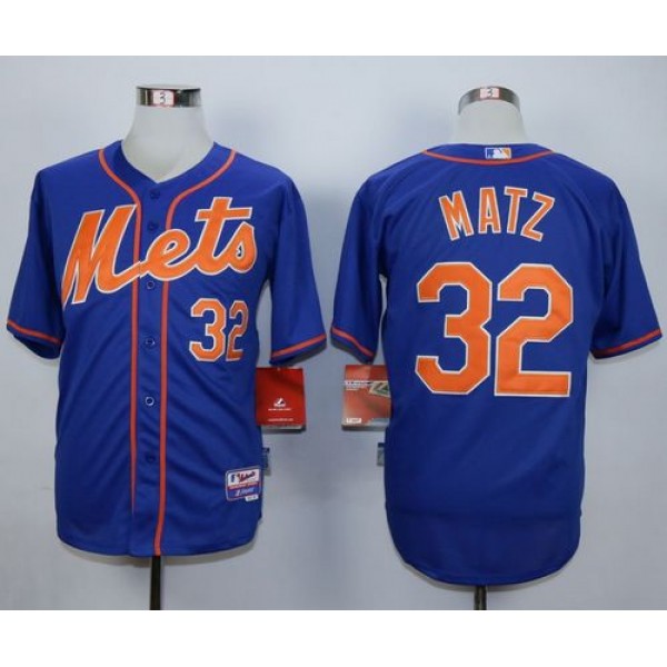 Mets #32 Steven Matz Blue Alternate Home Cool Base Stitched Jersey