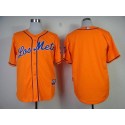 Mets Blank Orange Los Mets Cool Base Stitched Jersey