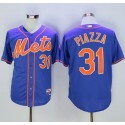 Mets #31 Mike Piazza Blue Alternate Home 2016 Hall Of Fame Patch Stitched Jersey