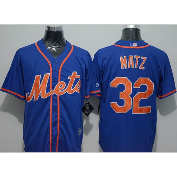 Mets #32 Steven Matz Blue New Cool Base Alternate Home Stitched Jersey