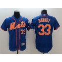 Mets #33 Matt Harvey Blue Flexbase Authentic Collection Stitched Jersey