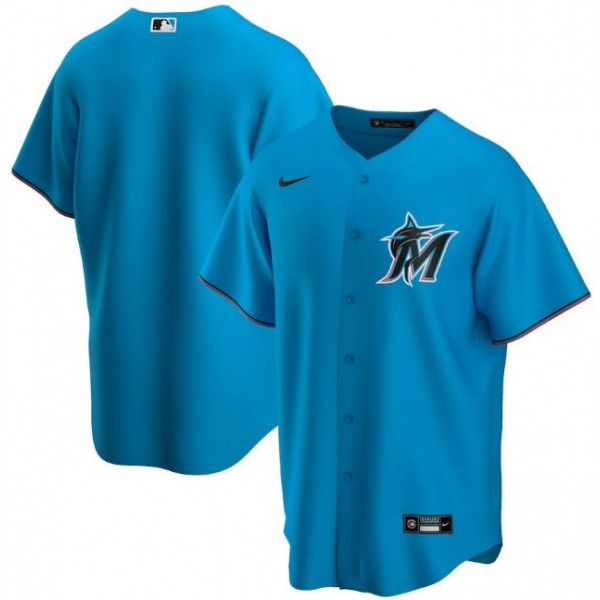Miami Marlins Blue Cool Base Stitched Jersey