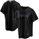 Miami Marlins Black Cool Base Stitched Jersey