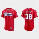 Miami Marlins #38 Jorge Alfaro Red 2021 City Connect Flex Base Stitched Jersey