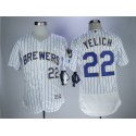 Milwaukee Brewers #22 Christian Yelich White Flexbase Stitched Jersey