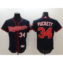 Minnesota Twins #34 Kirby Puckett Navy Flexbase Stitched Jersey