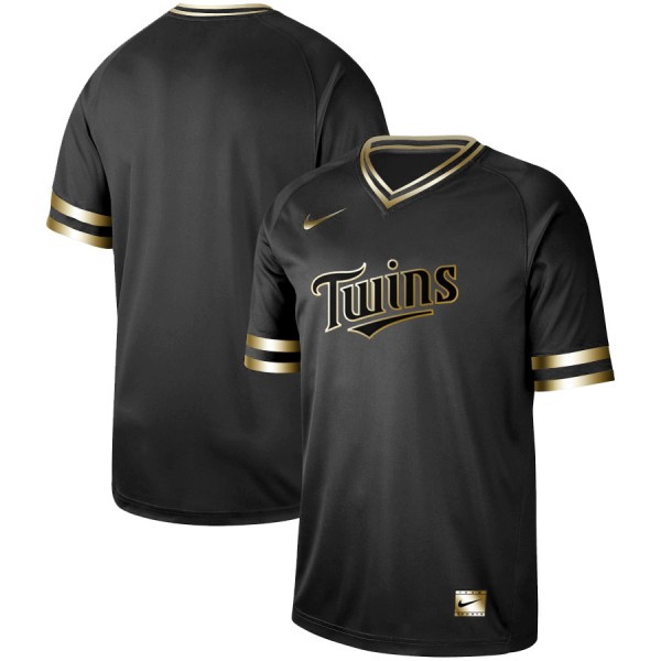 Minnesota Twins Black Gold Stitched Jersey