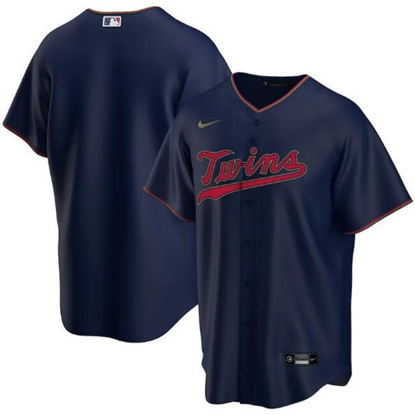 Minnesota Twins Navy Cool Base Stitched Jersey