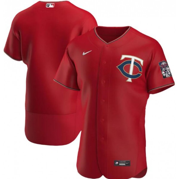 Minnesota Twins Red Flex Base Stitched Jersey