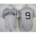 Mitchell And Ness 1939 Red Sox #9 Ted Williams Grey Throwback Stitched Jersey