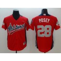 National League #28 Buster Posey Red 2018 All-Star Game Home Run Derby Jersey
