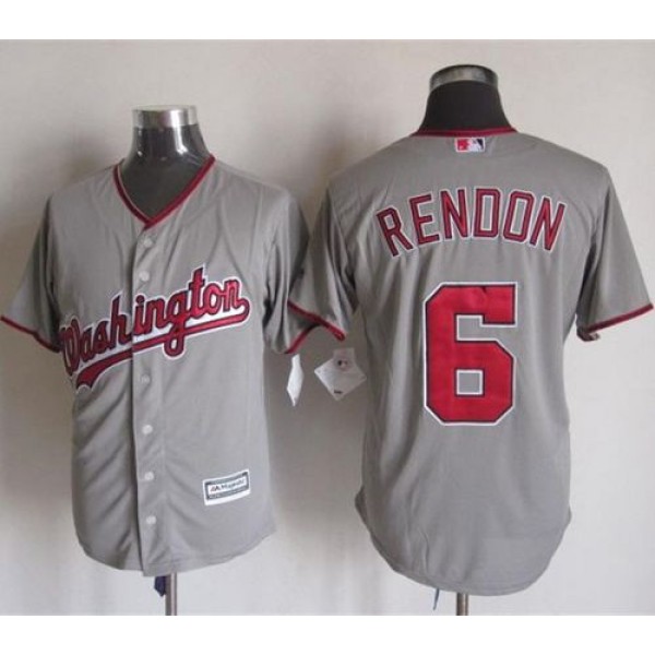 Nationals #6 Anthony Rendon Grey New Cool Base Stitched Jersey