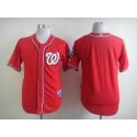 Nationals Blank Red Cool Base Stitched Jersey