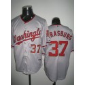 Nationals #37 Stephen Strasburg Stitched Grey Jersey