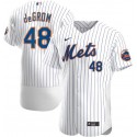 New York Mets White #48 Jacob DeGrom 2020 Flex Base Stitched Jersey