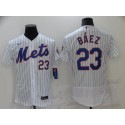 New York Mets #23 Javier Báez White Flex Base Stitched Jersey
