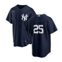 New York Yankees #25 Gleyber Torres Navy Cool Base Stitched Baseball Jersey