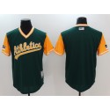 Oakland Athletics Majestic Green Yellow 2018 Players' Weekend Authentic Team Jersey