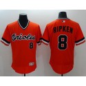 Orioles #8 Cal Ripken Orange Flexbase Authentic Collection Cooperstown Stitched Jersey