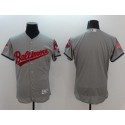 Orioles Blank Grey Fashion Stars Stripes Flexbase Authentic Stitched Jersey