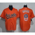 Orioles #8 Cal Ripken Orange USA Flag Fashion Stitched Jersey